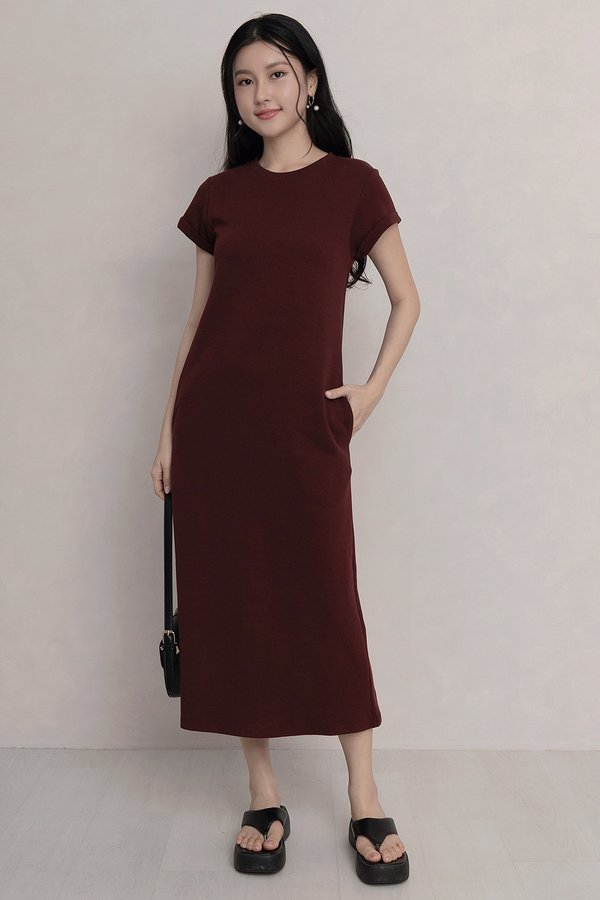 The Essential Dress (Petite) Maroon