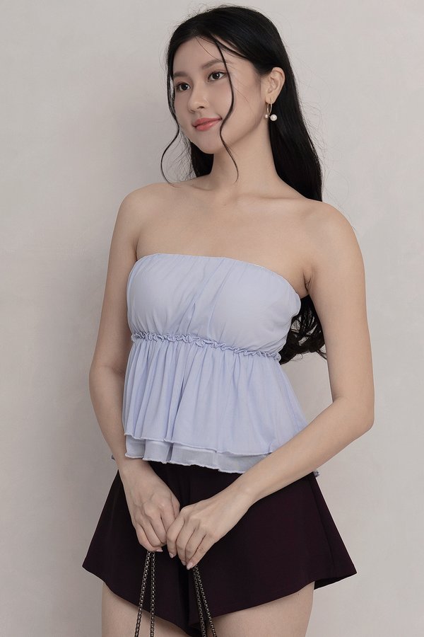 Rumi Mesh Padded Top Periwinkle