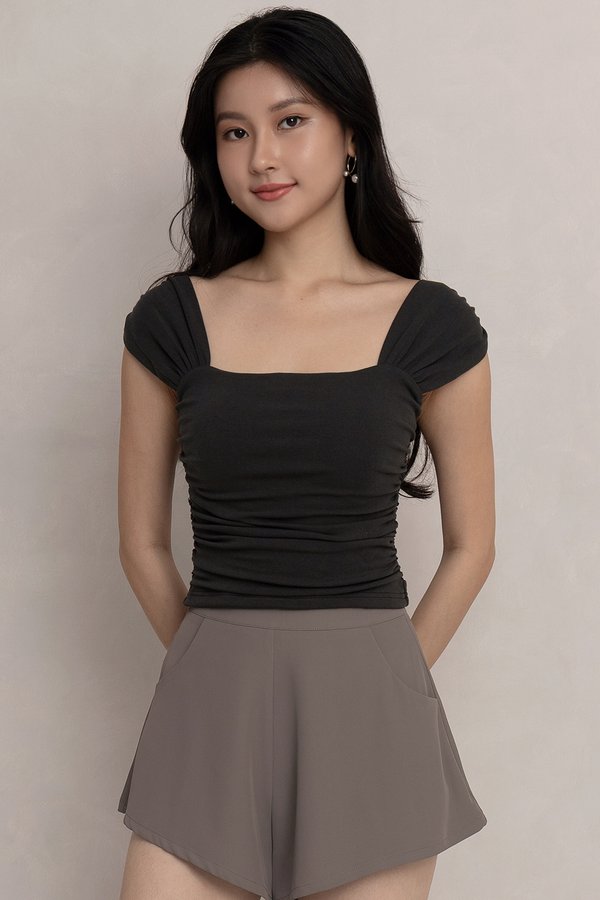 Hannah Shorts Fossil Grey