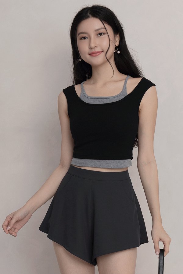 Hannah Shorts Dark Gray