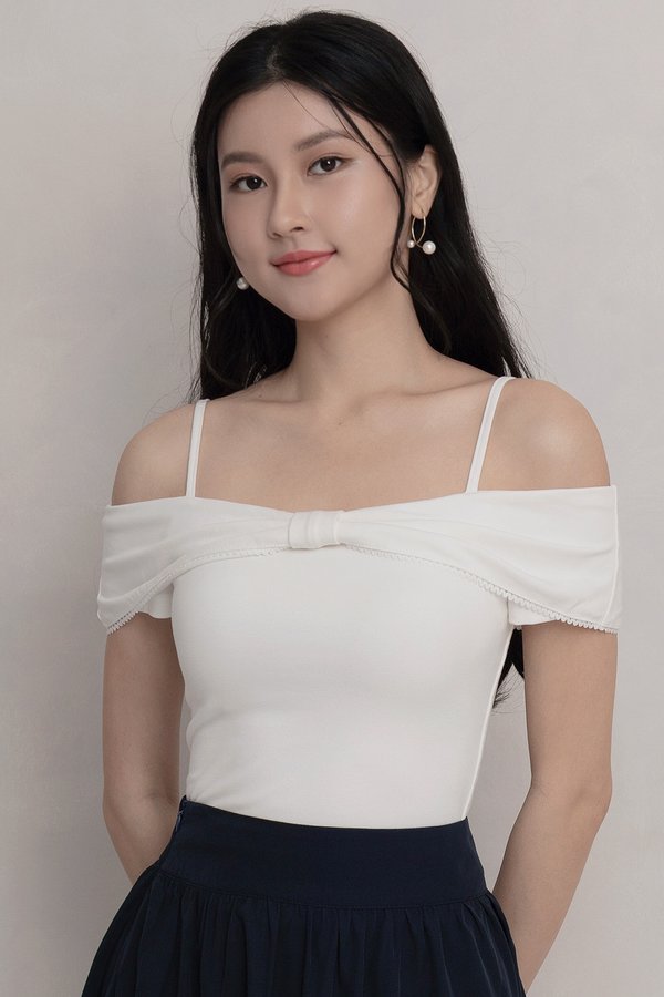 Belle Padded Top White *PLUSH*