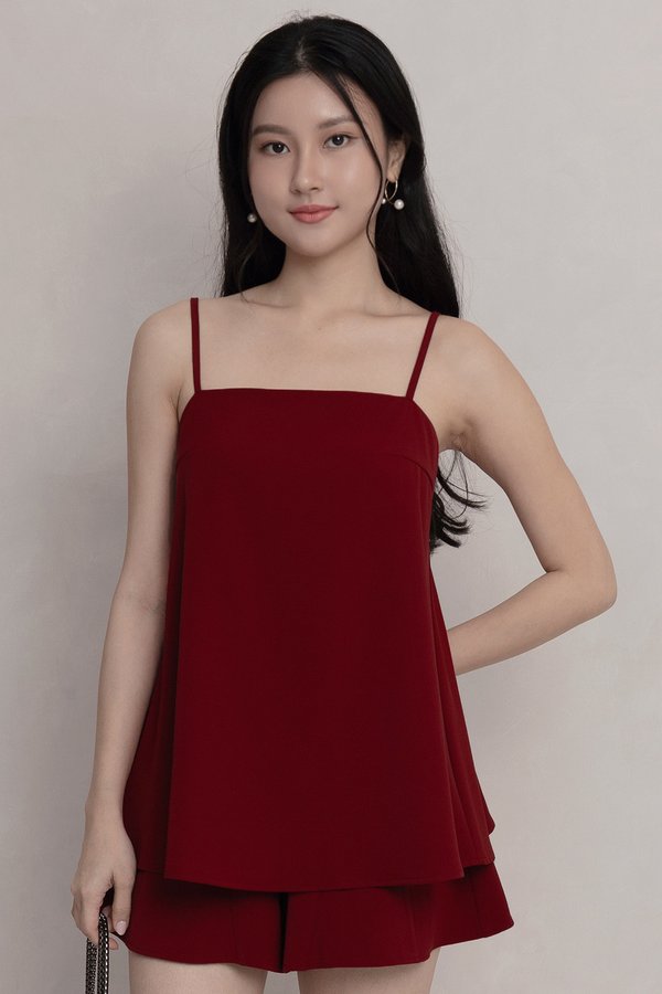 Marina Top Cherry Red