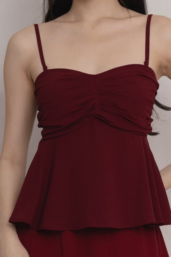 Lavina Padded Top Cherry Red