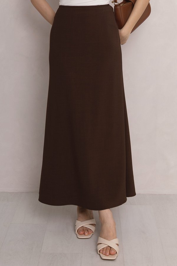Gia Midaxi Skirt Cocoa