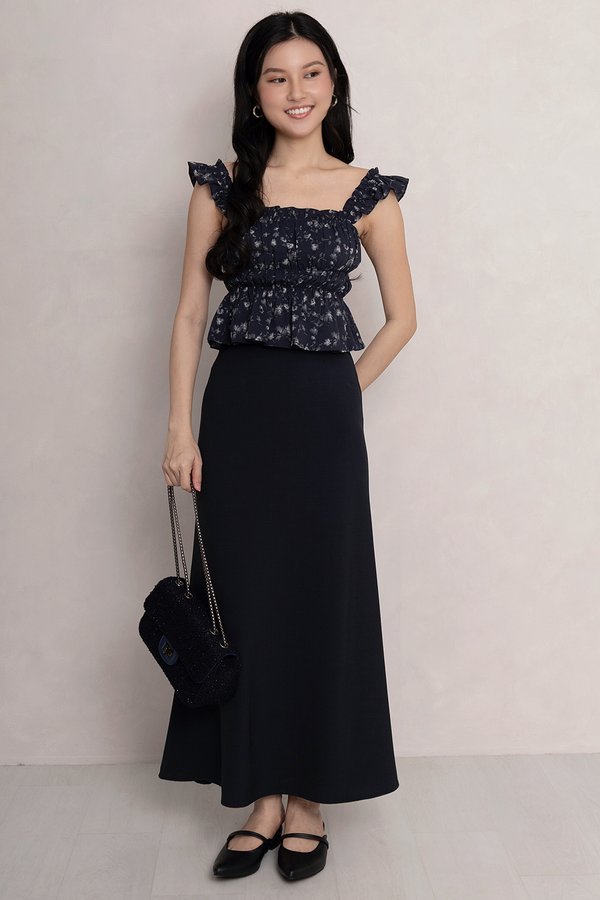 Gia Midaxi Skirt Midnight