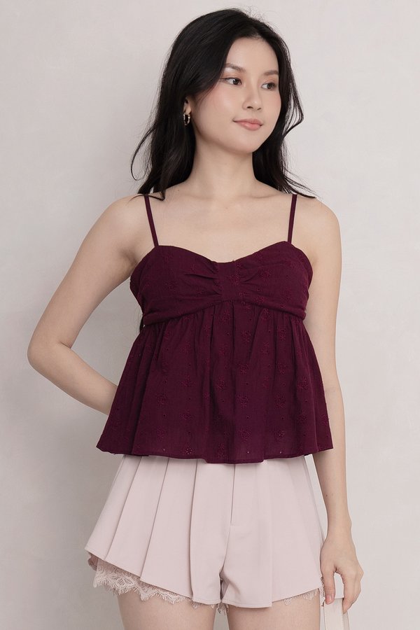 Alaric Padded Top Burgundy