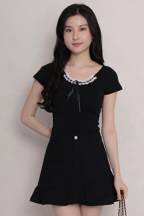 Kate Padded Top Black *PLUSH*