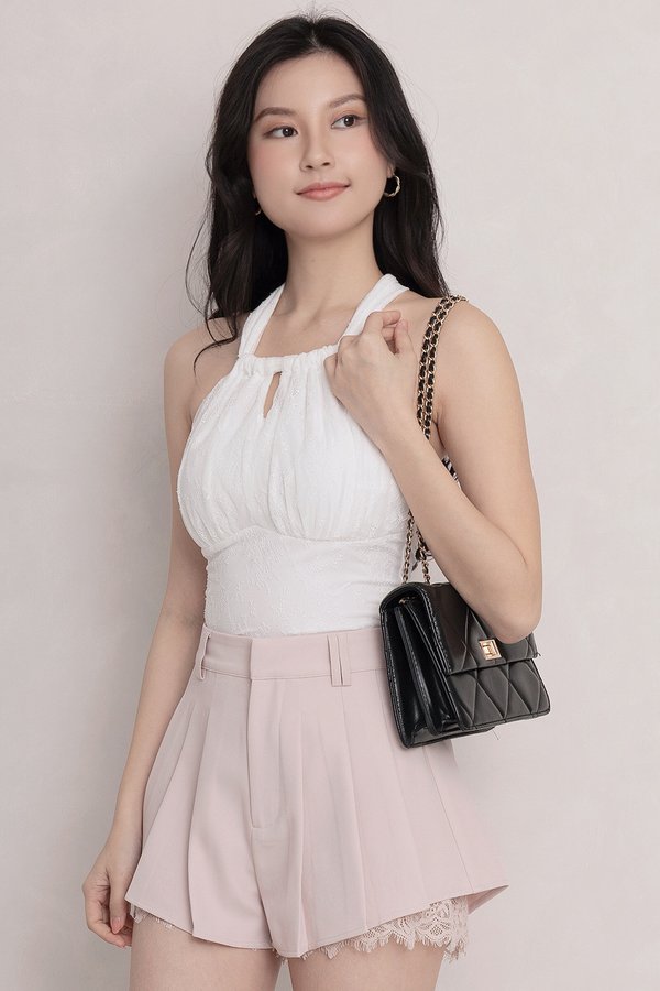 Tanya Lace Padded Top White