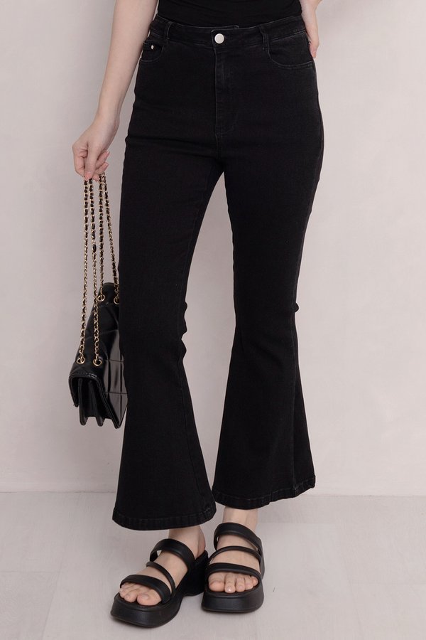 Lark Bell Denim Jeans Black Acid