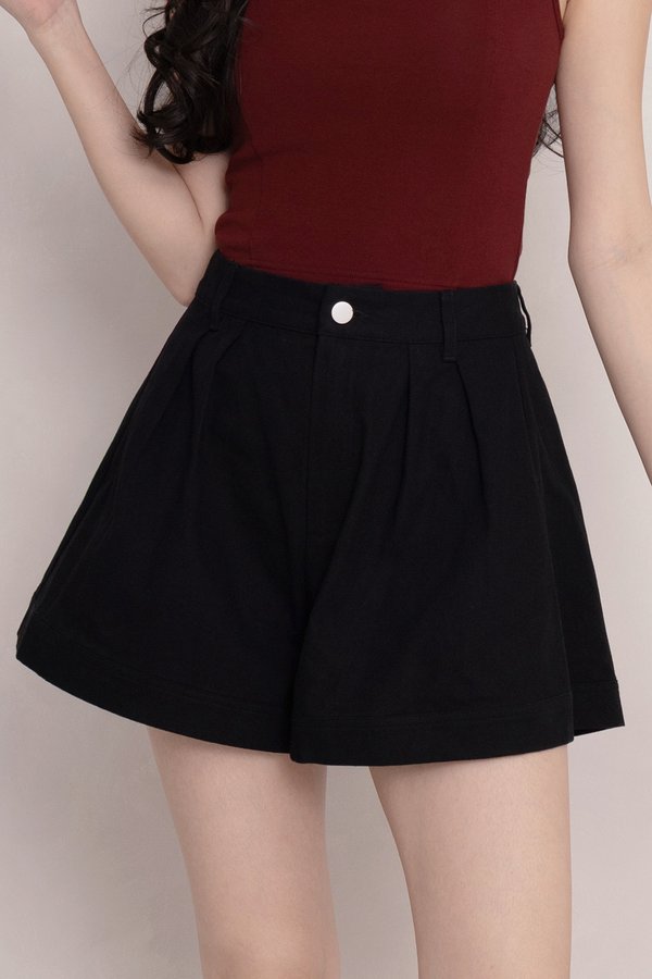 Elodie Denim Shorts Black