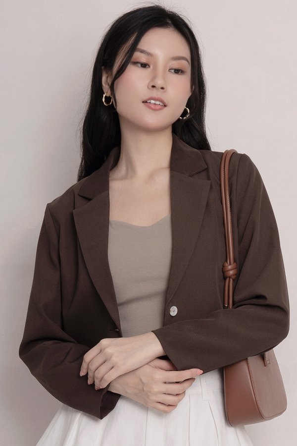 Jayda Blazer Chocolate