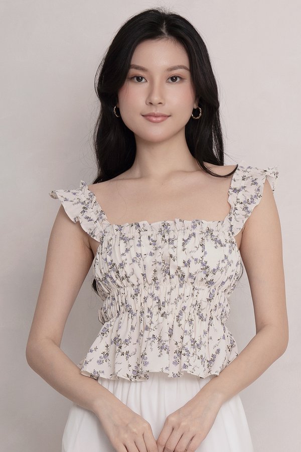 Eula Top Serene Bloom Crème
