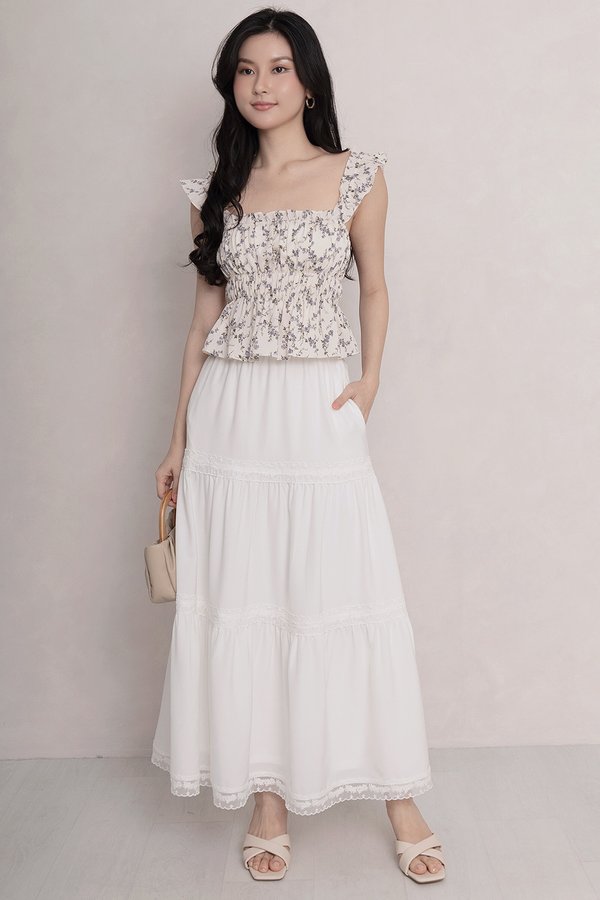 Lana Crochet Skirt White