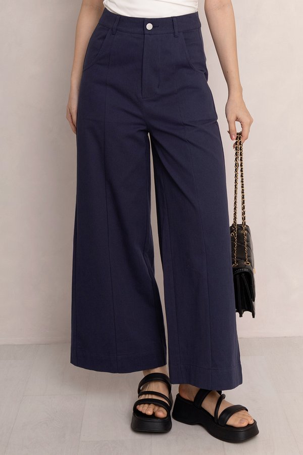 Louisa Denim Pants Navy
