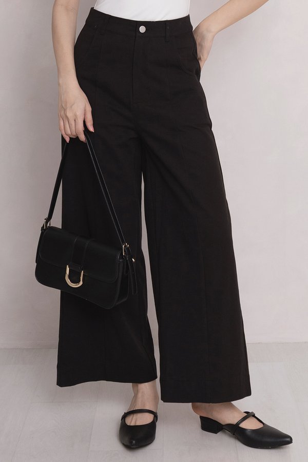 Louisa Denim Pants Black