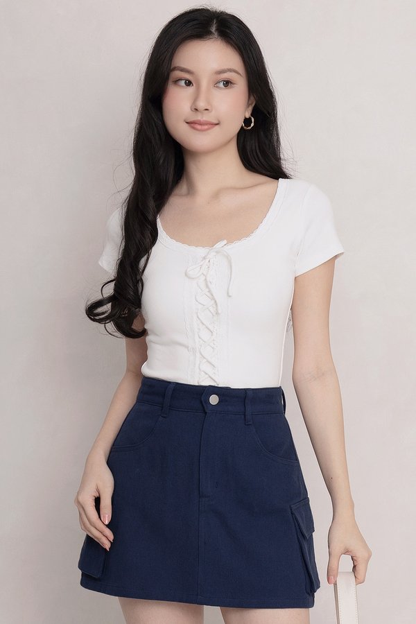 Verine Padded Top White *PLUSH*