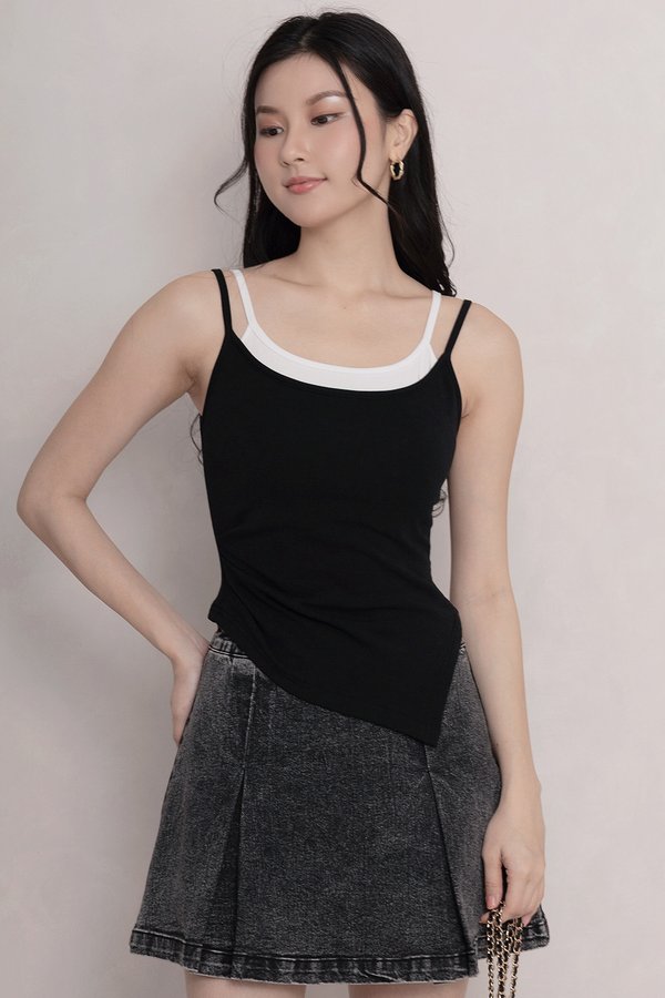 Kirra Padded Top Black/White *PLUSH*