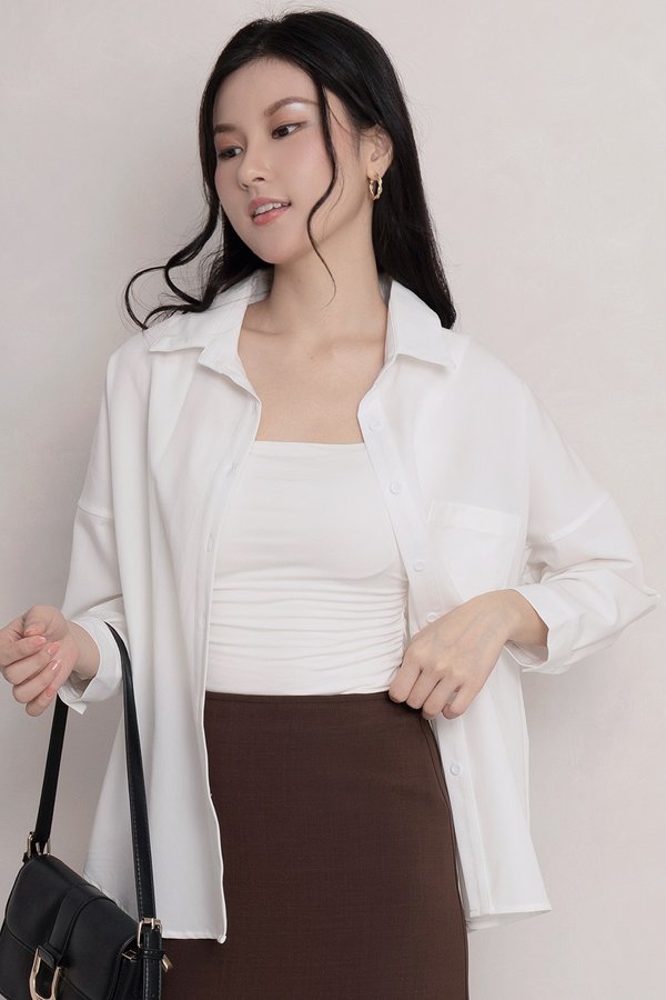 Aura Oversized Shirt White