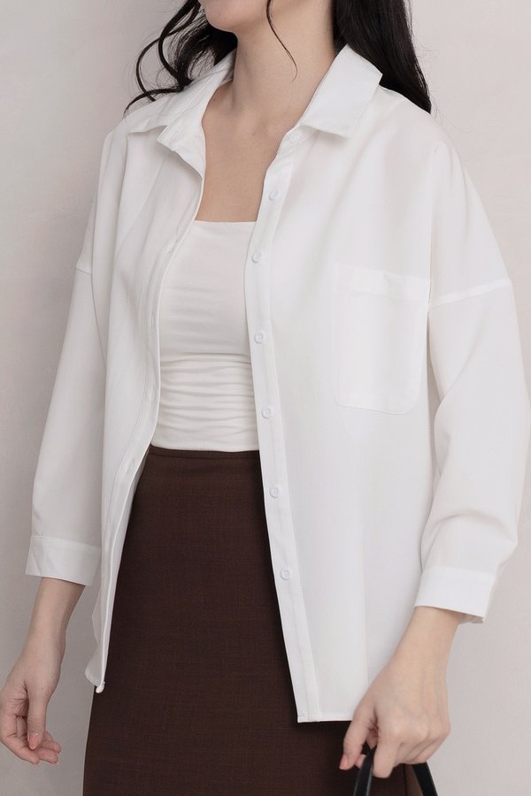 Aura Oversized Shirt White