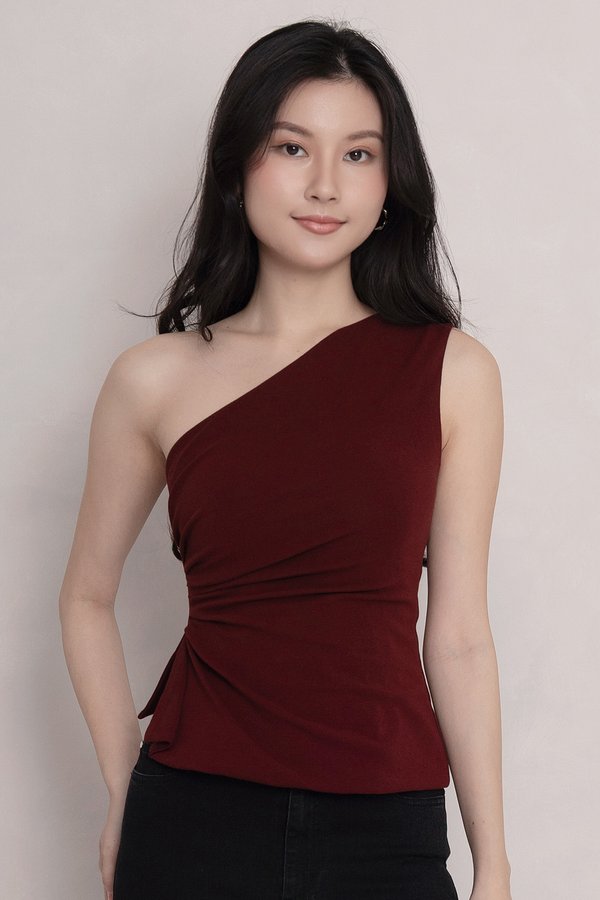 Ines Padded Top Maroon *PLUSH*