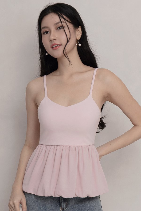 Sonnet Padded Bubble Top Pink