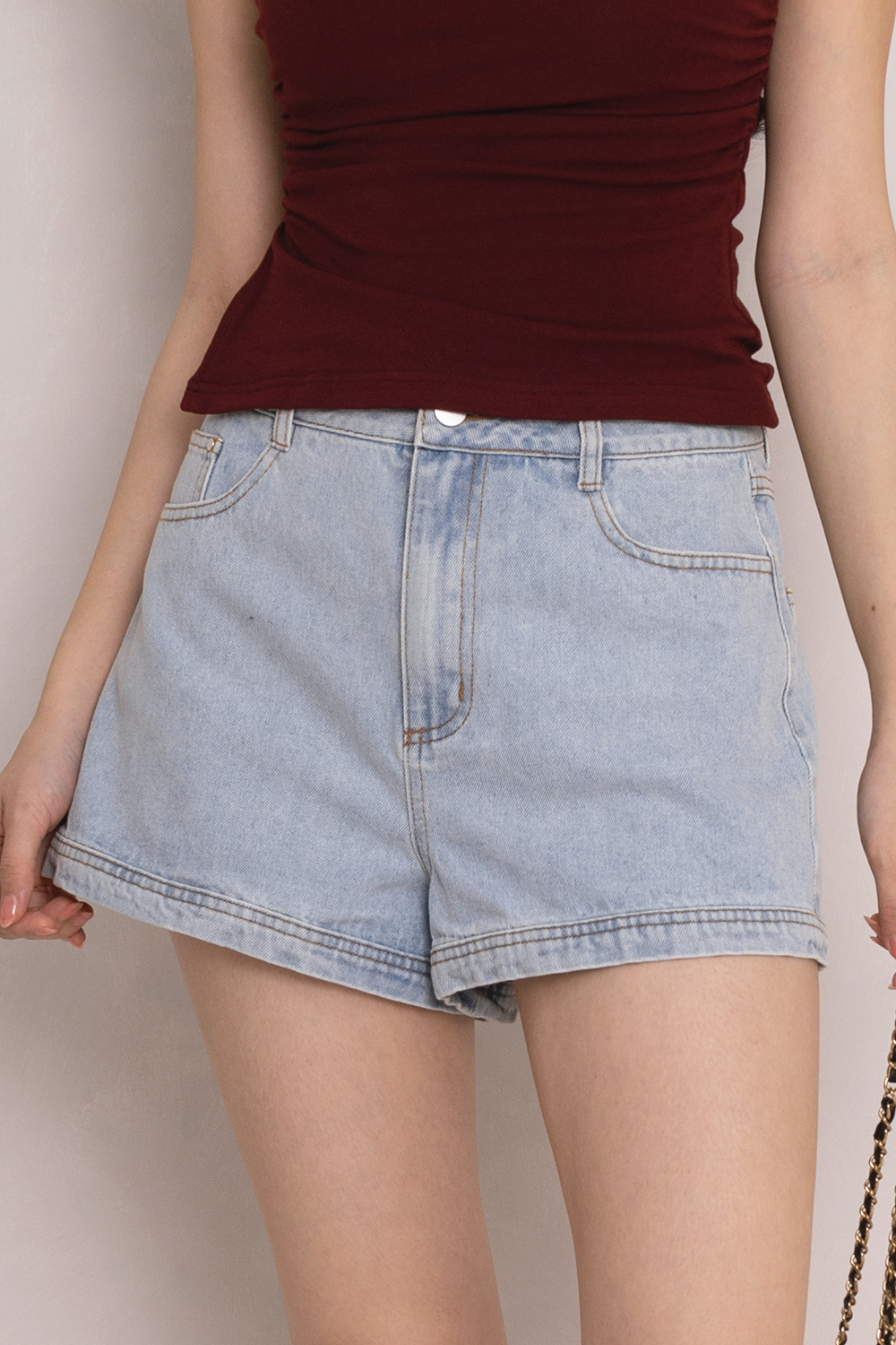 SSD Tevena Denim Shorts Light Wash