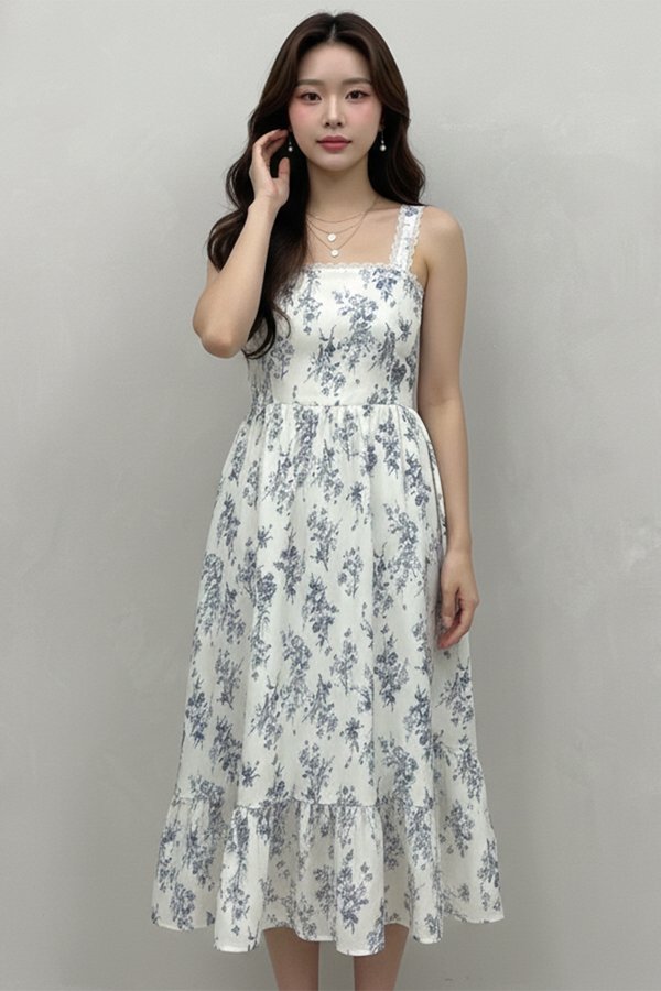 Agatha Dress White Bouquet