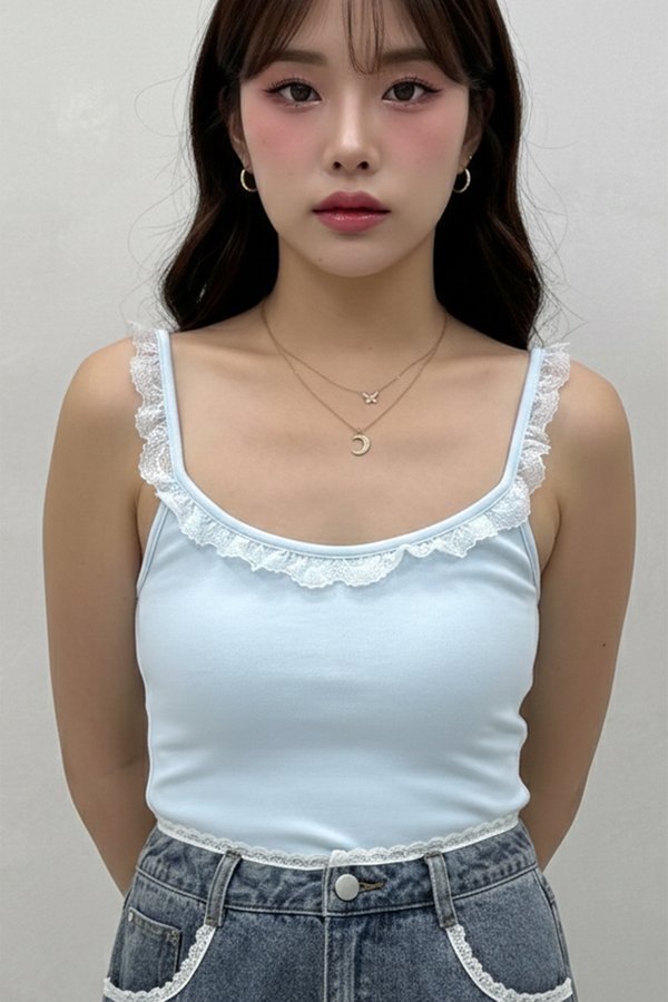 Zoya Padded Top Sky Blue *PLUSH*