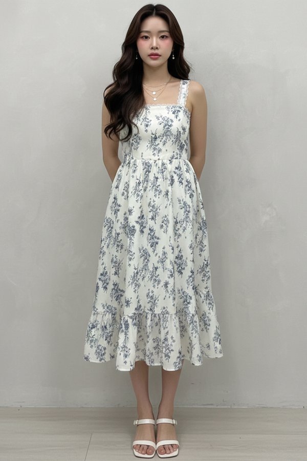 Agatha Dress White Bouquet