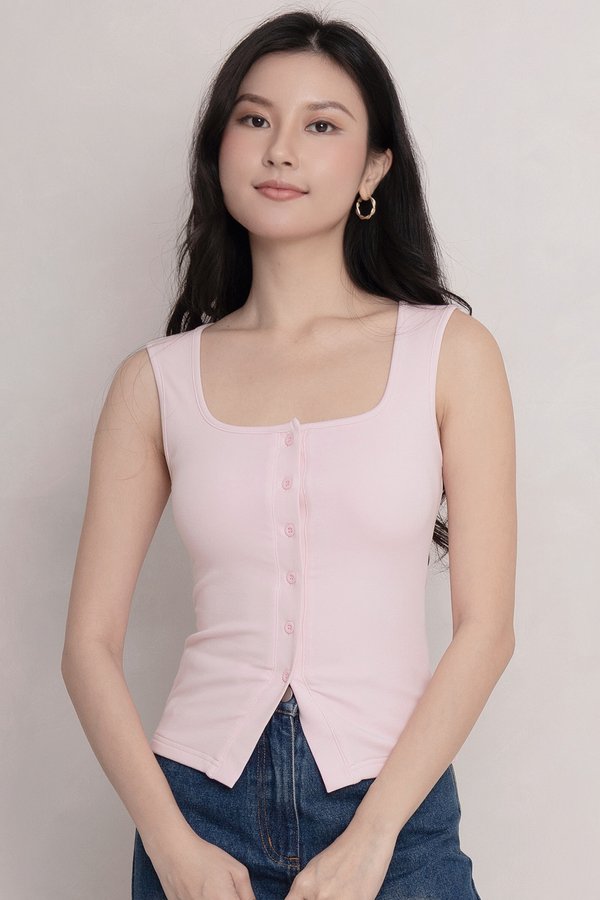 Alma Padded Top Baby Pink *PLUSH*