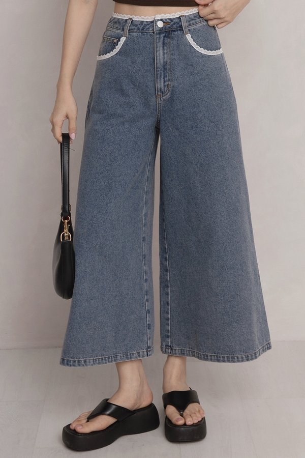 Aisha Lace Trim Jeans