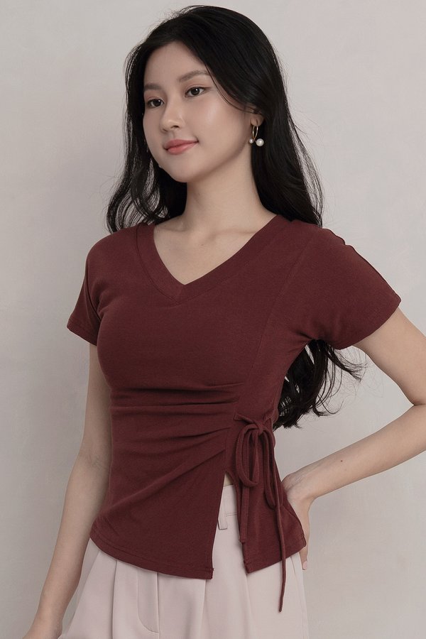 Lucia Padded Top Terracotta *PLUSH*