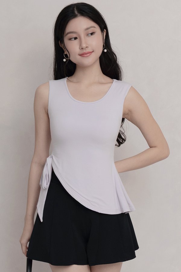 Sora Slant Padded Top Lilac *MM*