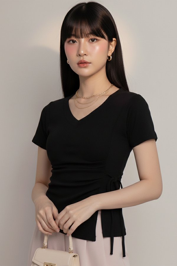 Lucia Padded Top Black *PLUSH*