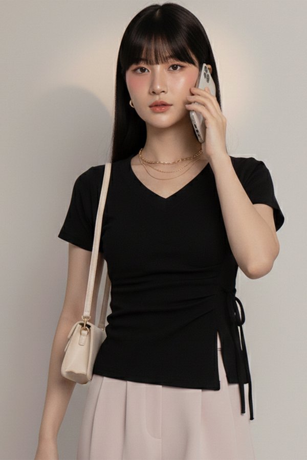 Lucia Padded Top Black *PLUSH*