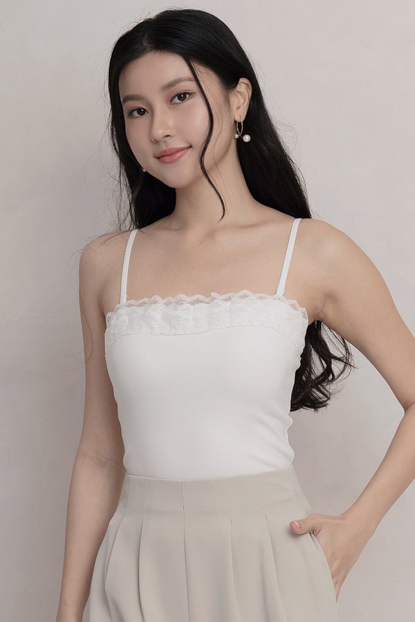 Thalia Padded Top White *PLUSH*