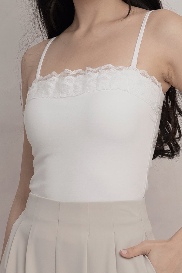 Thalia Padded Top White *PLUSH*