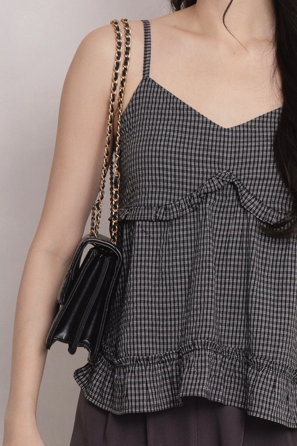 Nixie Top Black/White Gingham