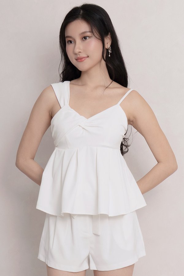 Clarissa Padded Top White
