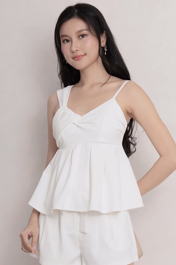 Clarissa Padded Top White