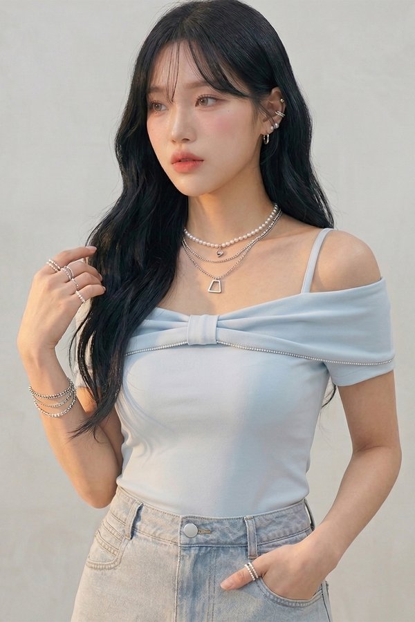 Belle Padded Top Baby Blue *PLUSH*