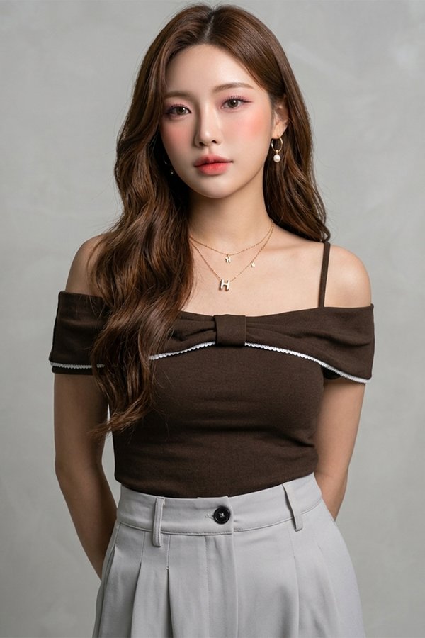 Belle Padded Top Dark Cocoa *PLUSH*