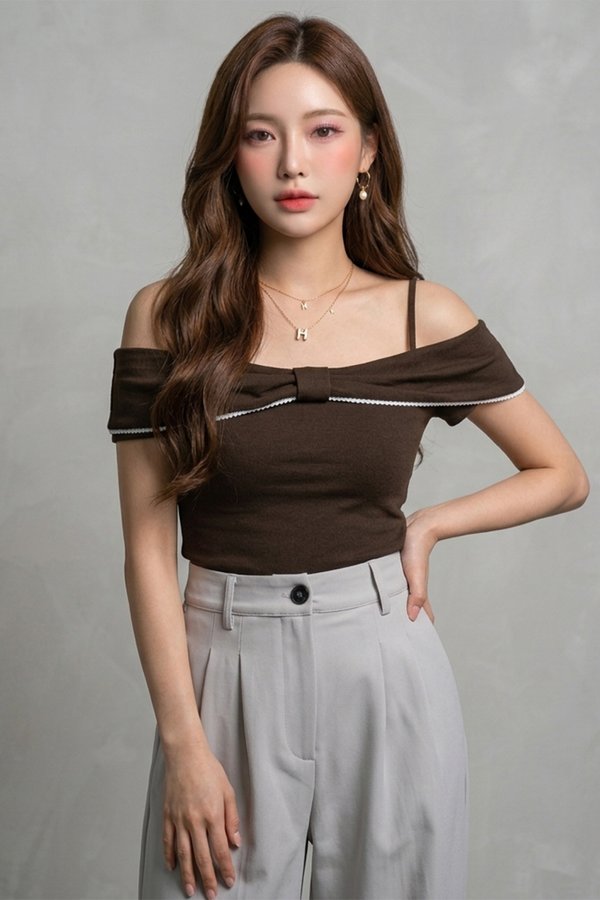 Belle Padded Top Dark Cocoa *PLUSH*