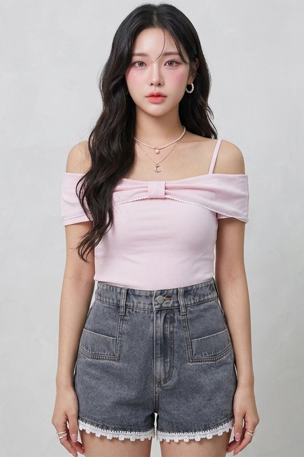 Belle Padded Top Baby Pink *PLUSH*