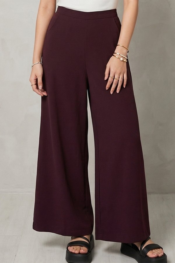Kara Culottes Burgundy