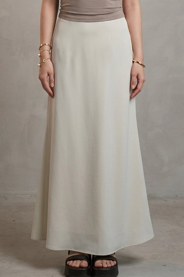 Gia Midaxi Skirt Beige Sand