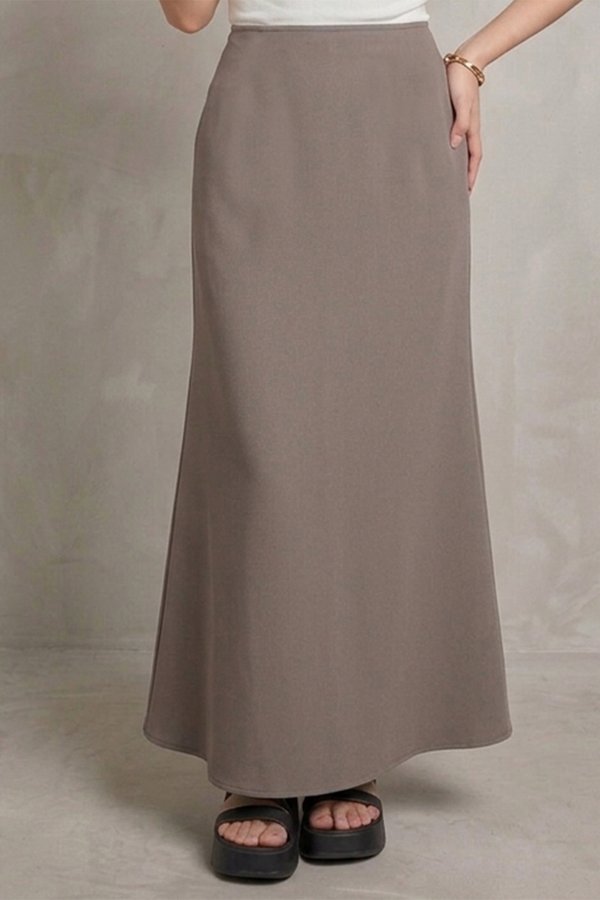 Gia Midaxi Skirt Stone Grey