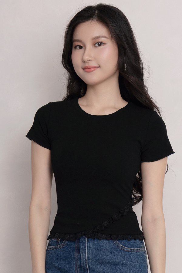 Tansy Padded Top Black *PLUSH*