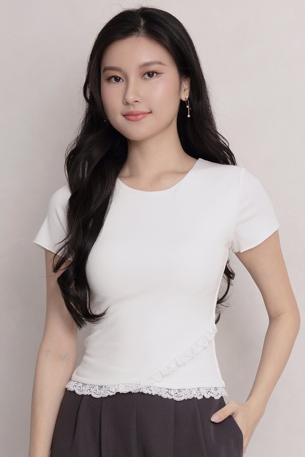 Tansy Padded Top White *PLUSH*