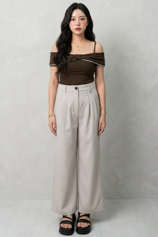 Kassidi Culottes Ecru Grey